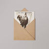 Massive Cock Vintage Comedy 14x14cm Greetings card (Blank Inside)