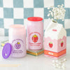 Retro Strawberry Milk Carton Flower Vase